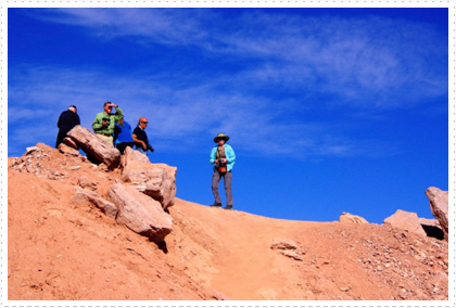 A hike in the Atacama Desert