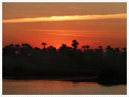 Sunset on the Nile, Luxor