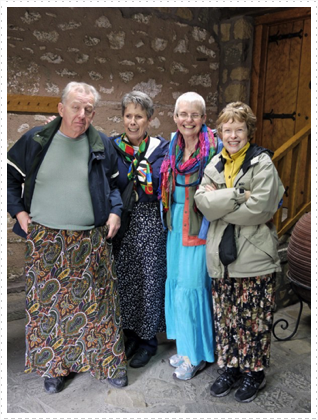 Skirts required in the Monastery