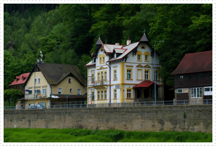 Along the Elbe River in Decin, Czech Republic