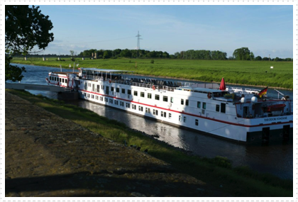Our ship, Viking Theodor Fontane,  docked in Torgau