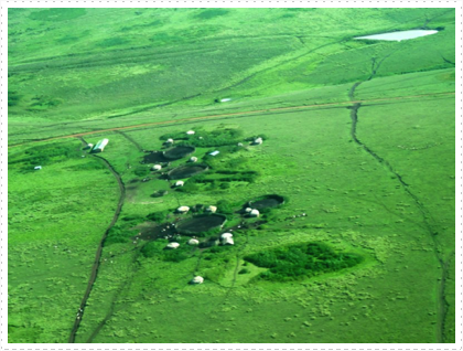 Maasai Village from the Air